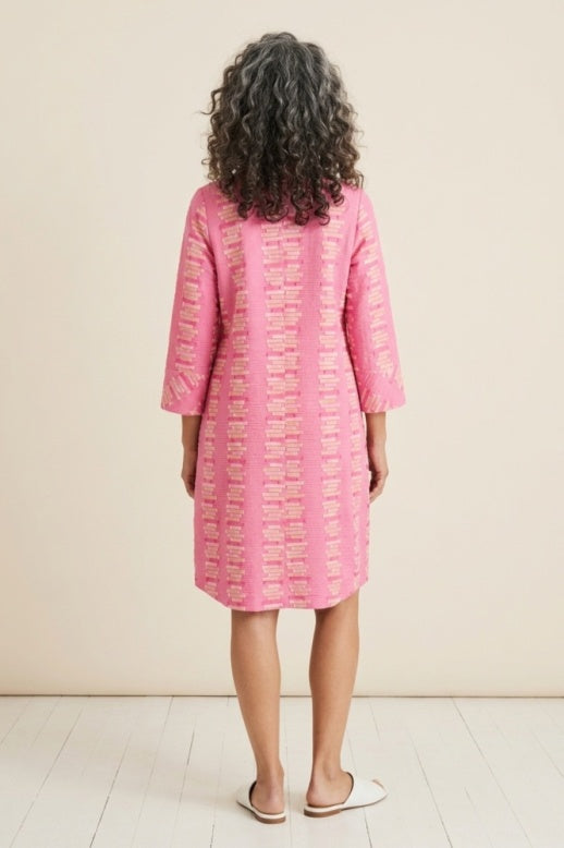 Habitat Embroidered Stripe Placket Dress - 49280 - CASCADE (NOT FLAMINGO)