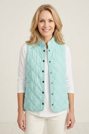 Habitat Washed Quilt Cotton Windjammer Vest - 60729 - REEF