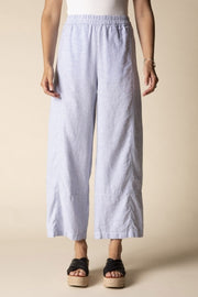 Habitat Linen Solid Seamed Crop Pant - 41577 - CORNFLOWER