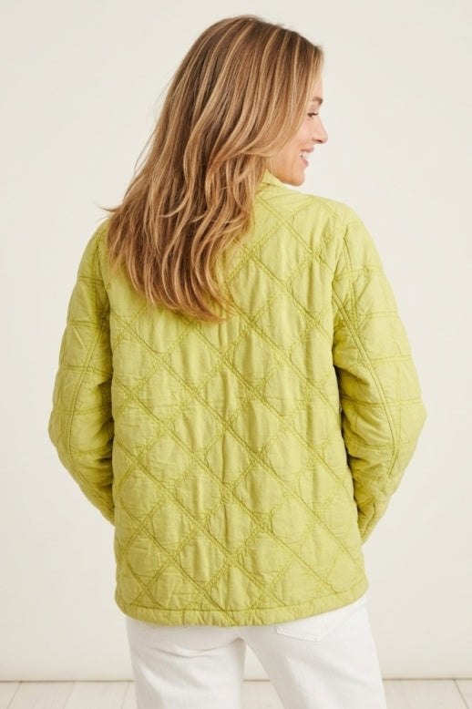 Habitat Washed Quilt Cotton Kimono Jacket - 60719 - FLAMINGO (NOT AGAVE)