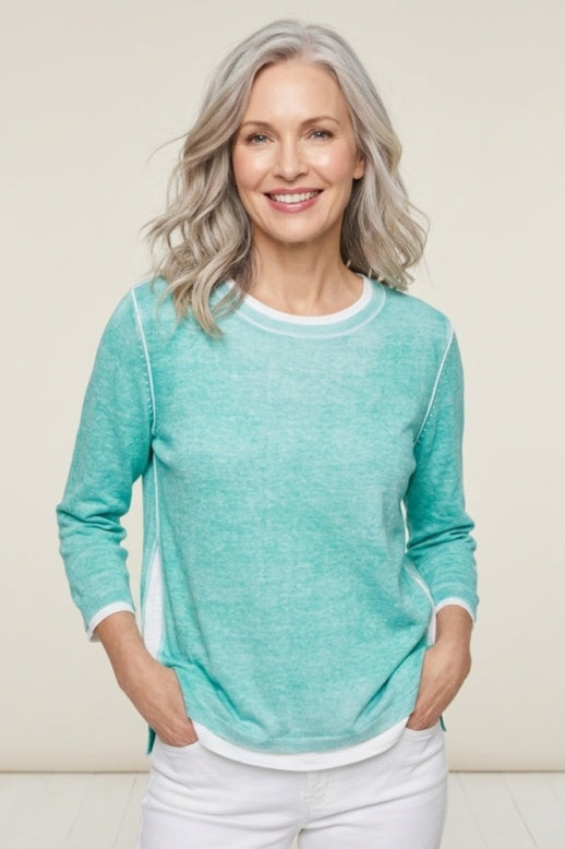 Habitat Layered Looks Pullover Top - 84280 - GROTTO