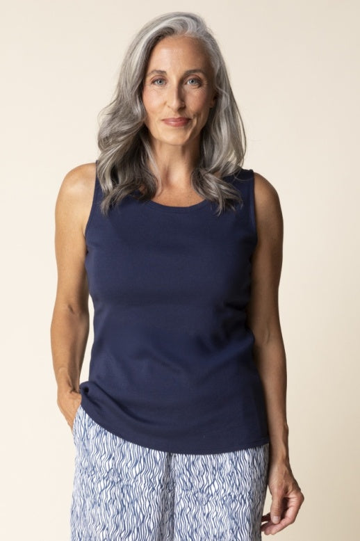 Habitat Cozy Rib Layering Tank - 16417 - NAVY