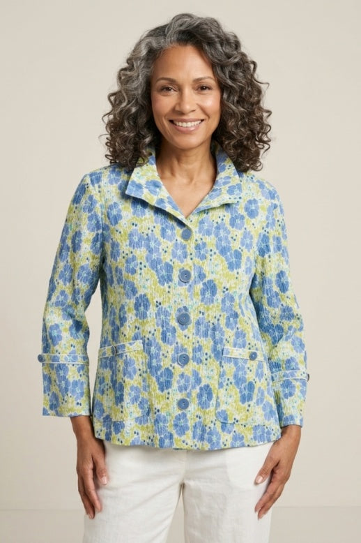 Habitat Crinkle Cotton Buttercup Swing Jacket - 48721 - CASCADE