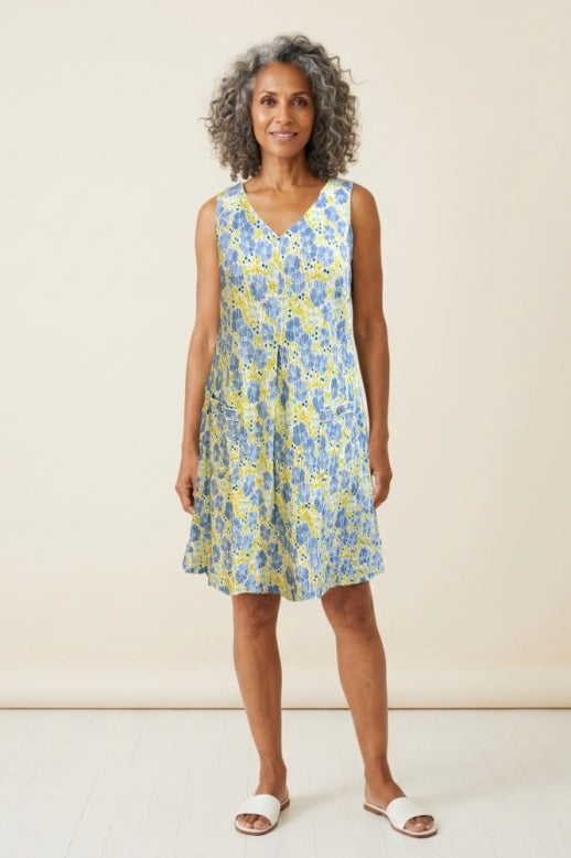 Habitat Crinkle Cotton Buttercup Pocket Dress - 48781 - CASCADE