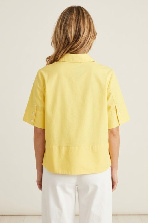 Habitat Oxford Shirt Shea Top - 15302 - DANDELION