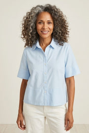 Habitat Oxford Shirt Shea Top - 15302 - HAZE