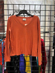 Prairie Cotton by CMC Jersey Long Sleeve Relaxed V-Neck Top - 8165L