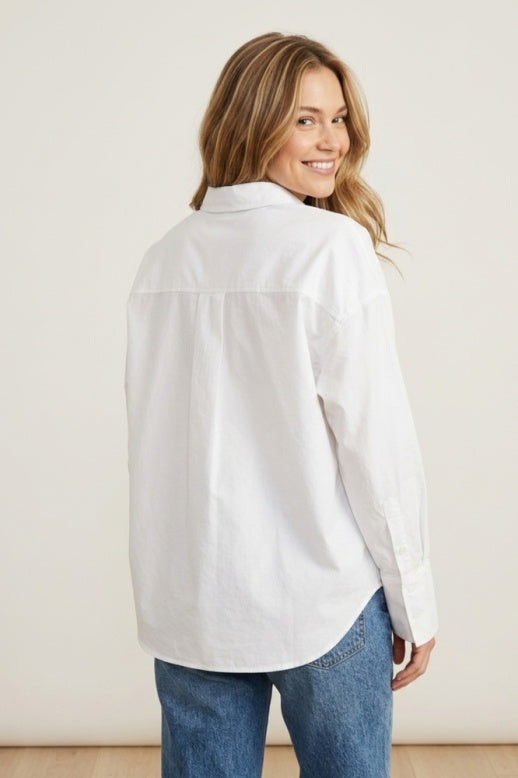 Habitat Oxford Shirts Boyfriend Shirt - 15301 - WHITE