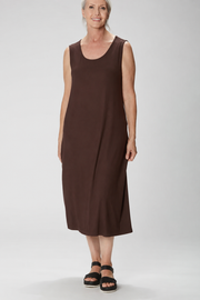 Sydney Project Darcy Tank Top Midi Dress - AFD104 - CHOCOLATE