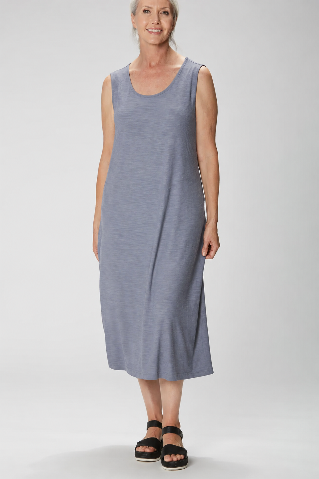 Sydney Project Darcy Tank Top Midi Dress - AFD104 - GREY