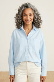 Habitat Oxford Shirts Boyfriend Shirt - 15301 - HAZE