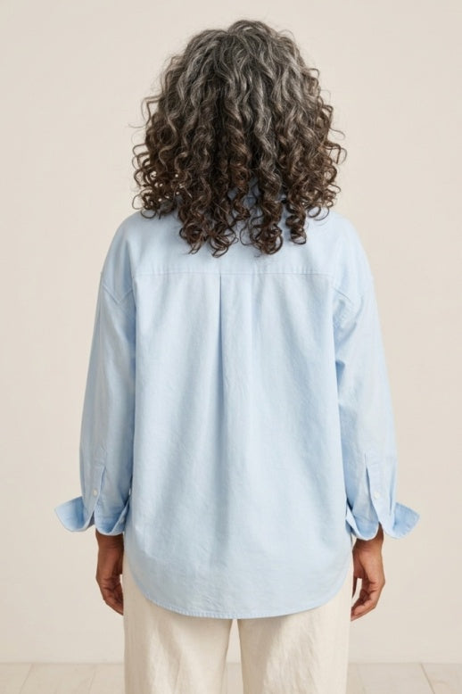 Habitat Oxford Shirts Boyfriend Shirt - 15301 - HAZE
