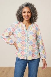 Habitat Medallion Button Front Shirt - 15701 - MULTI