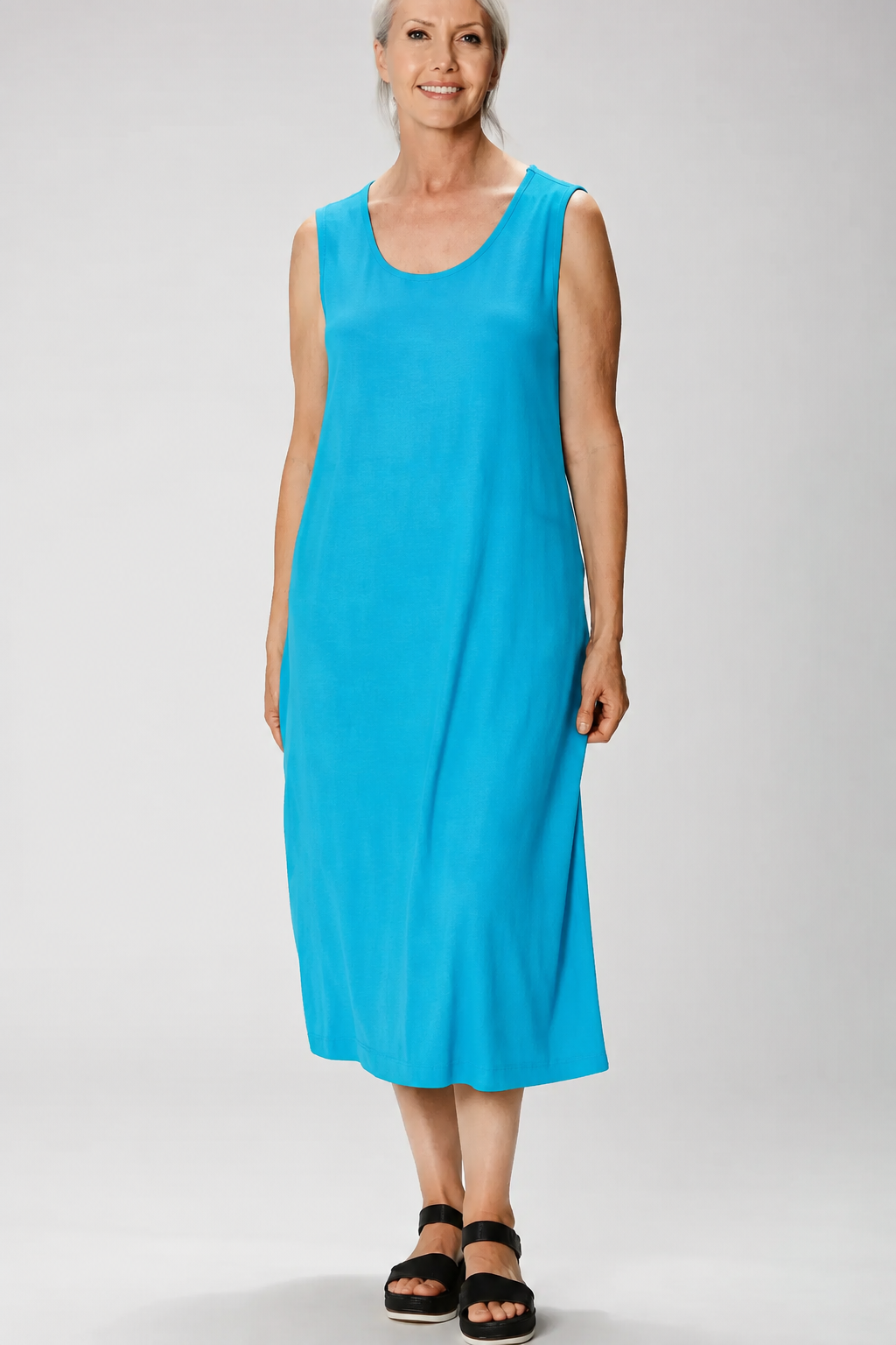 Sydney Project Darcy Tank Top Midi Dress - AFD104 - TURQUOISE