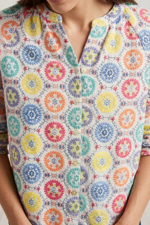 Habitat Medallion Button Front Shirt - 15701 - MULTI
