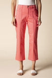 Habitat Stretch Denim Seamed Cropped Flare - 11471 - CORAL