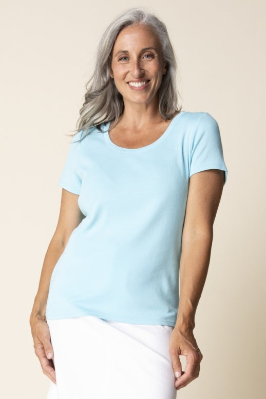 Habitat Cozy Rib Short Sleeve Tee - 16510 - WHITE (NOT TOPAZ)