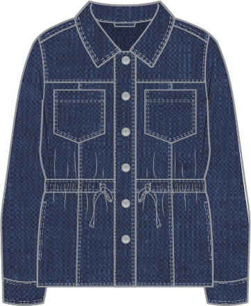 Habitat Linen Solid Flora Jacket - 41547 - NAVY (NOT CORNFLOWER)