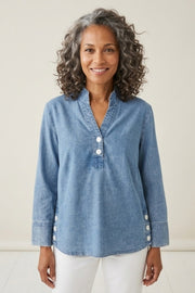 Habitat Perfect Travel Shirts Placket Pullover - 15545 - LIGHT DENIM