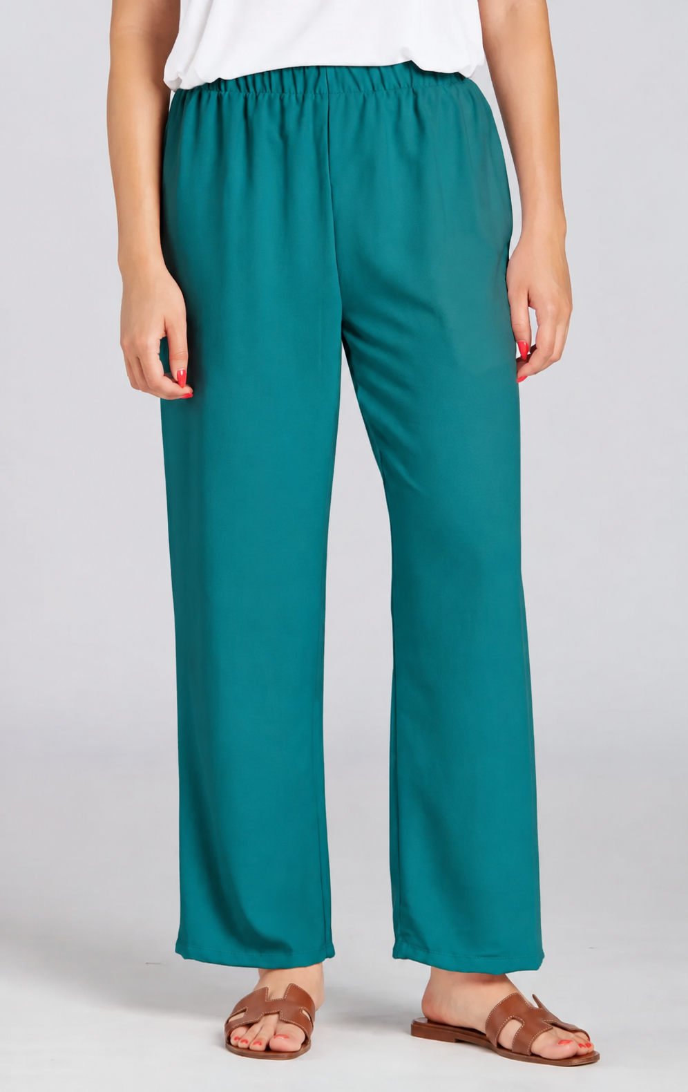 Sydney Project Stacy Air Flow Straight Leg Solid Pant - AFP108 - JADE