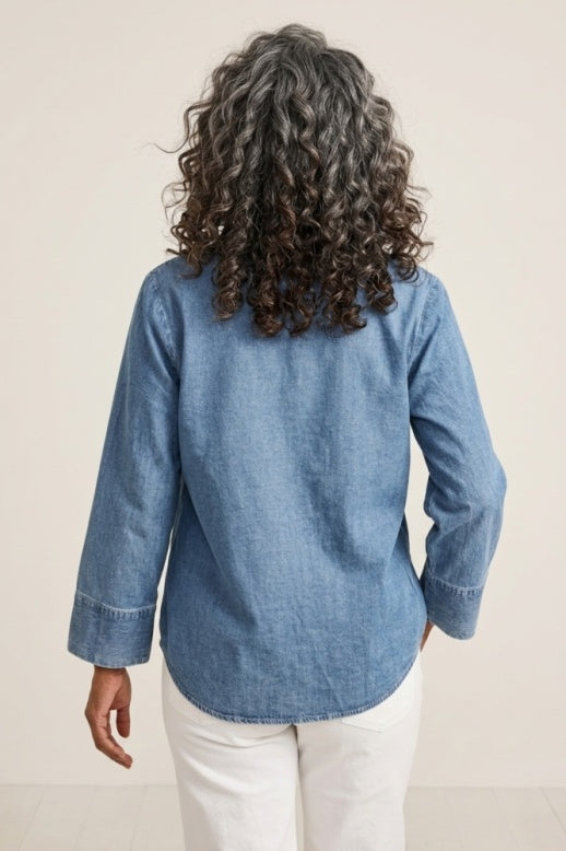 Habitat Perfect Travel Shirts Placket Pullover - 15545 - LIGHT DENIM