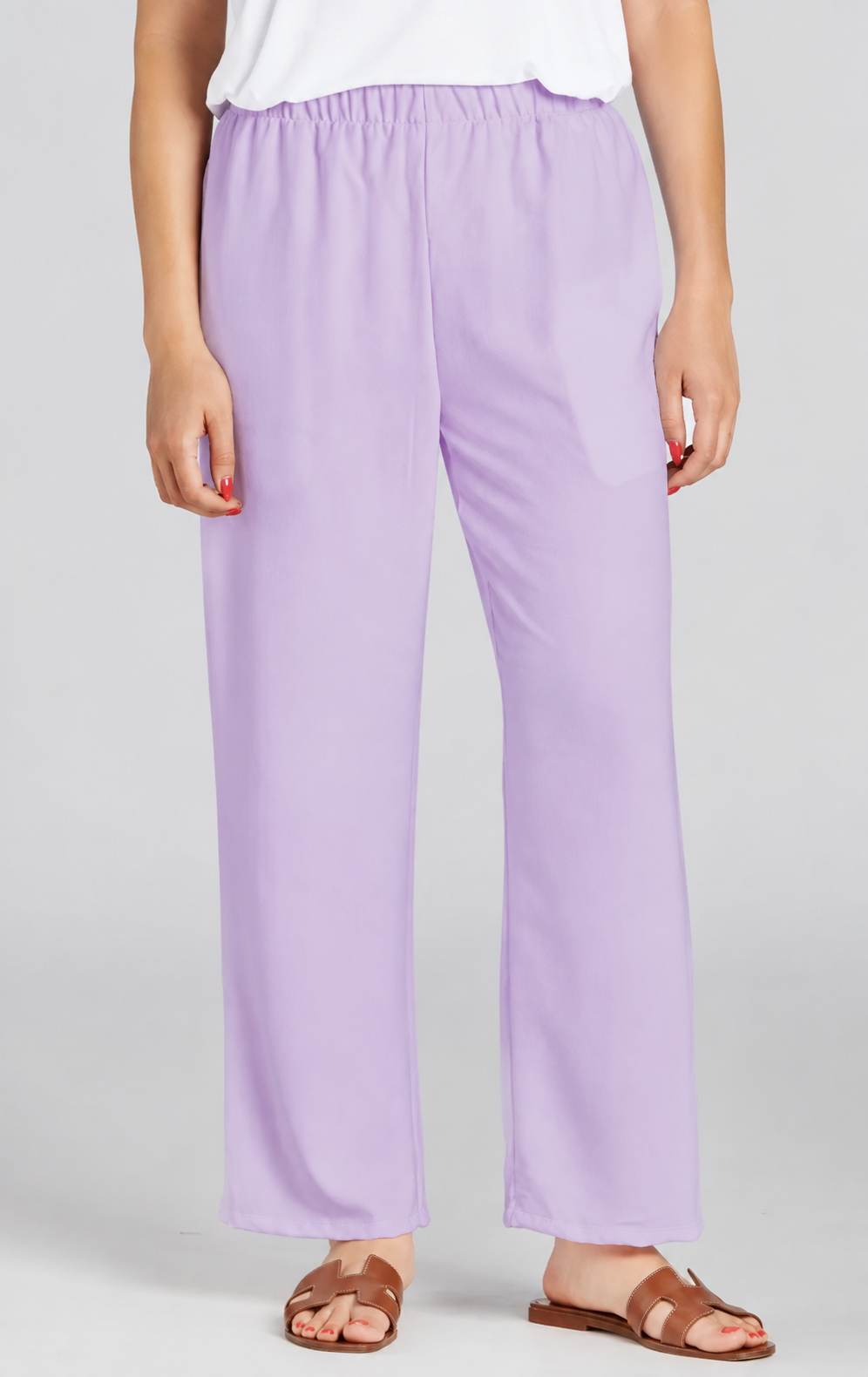 Sydney Project Stacy Air Flow Straight Leg Solid Pant - AFP108 - LAVENDER