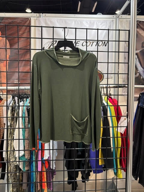 Prairie Cotton by CMC Heather Stretch Terry Relax Yoga Top - HST314