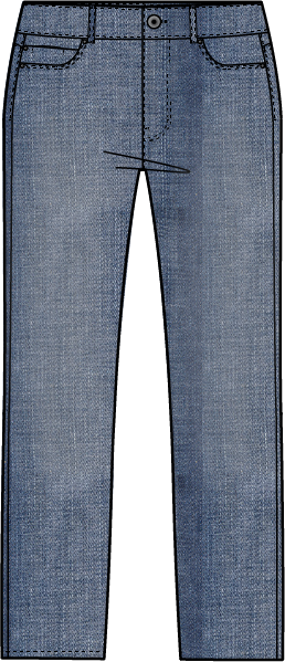 Habitat Stretch Denim Straight Leg Crop Jean - 11463 - MEDIUM DENIM