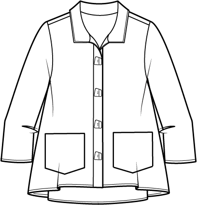 Habitat Shoreside Pleat Back Jacket - 83402 - WHITE (NOT SAND)