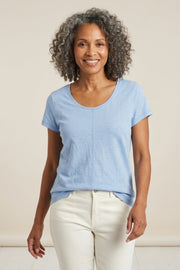 Habitat Cotton Pebble Coverstitch Tee - 27524 - CASCADE