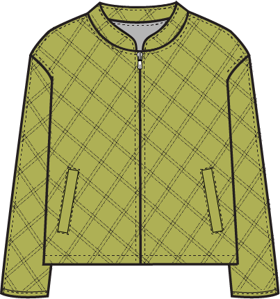 Habitat Washed Quilt Cotton Clipper Jacket - 60730 - AGAVE (NOT CASCADE)