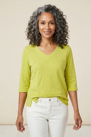 Habitat Cotton Pebble Elbow Sleeve Tee - 27515 - KIWI