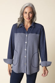 Habitat Opposites Attract Right & Reverse Shirt - 31331 - NAVY
