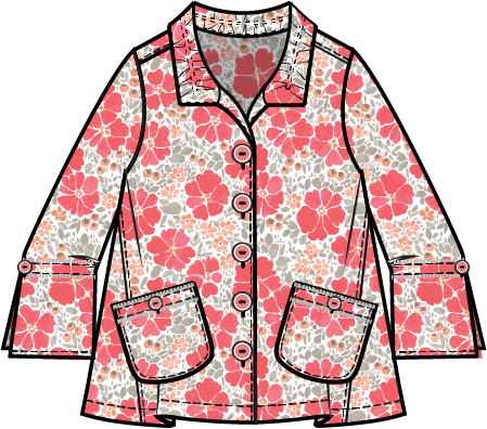 Habitat Crinkle Cotton Buttercup Swing Jacket - 48721 - PAPAYA (NOT CASCADE)
