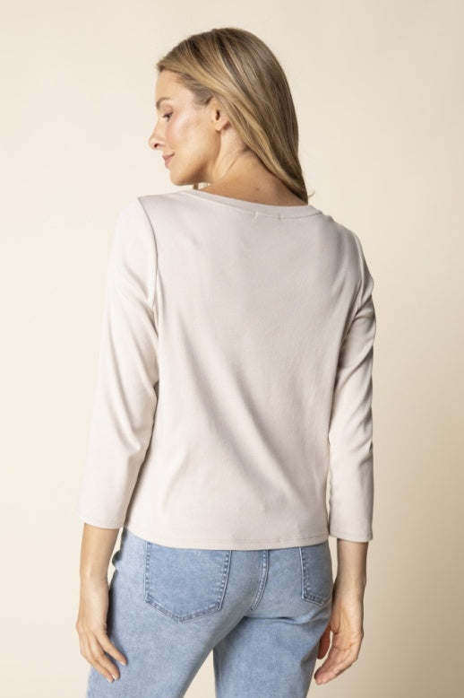 Habitat Cozy Rib Solid Crew Neck Tee - 16511 - WILLOW