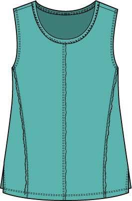 Habitat Cotton Pebble Seamed Tank - 27528 - GROTTO (NOT WHITE)