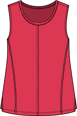 Habitat Cotton Pebble Seamed Tank - 27528 - POPSICLE (NOT WHITE)