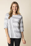 Habitat Scatter Stripe Blurred Lines - 16629 - BLACK