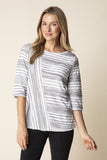 Habitat Scatter Stripe Blurred Lines - 16629 - BLACK