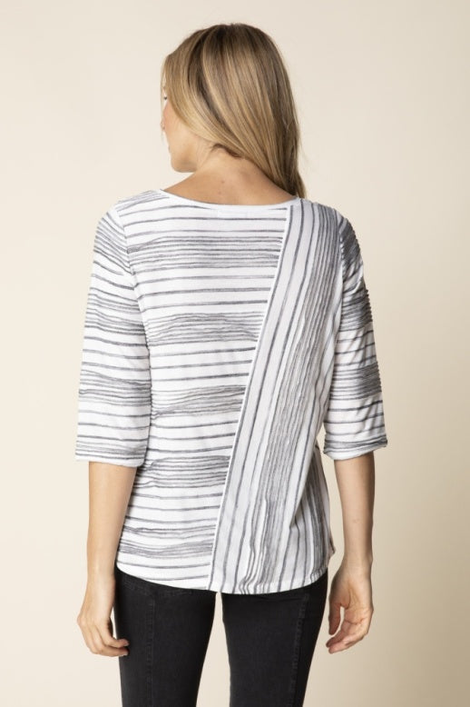 Habitat Scatter Stripe Blurred Lines - 16629 - BLACK