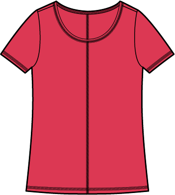 Habitat Cotton Pebble Coverstitch Tee - 27524 - POPSICLE (NOT CASCADE)