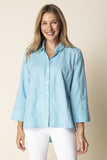 Habitat Chainstitch Embry Shape Shirt - 14901 - TOPAZ