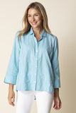 Habitat Chainstitch Embry Shape Shirt - 14901 - TOPAZ