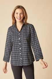Habitat Tucked Dobby Mix Midtown Tunic - 25023 - BLACK