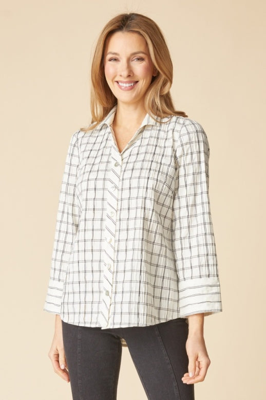 Habitat Tucked Dobby Mix Midtown Tunic - 25023 - WINTER WHITE