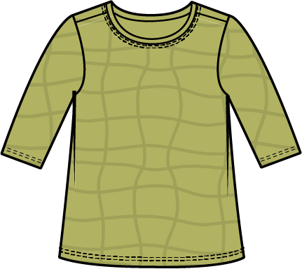 Habitat Wavy Knit Crewneck Tee - 13015 - KIWI (NOT POPSICLE)