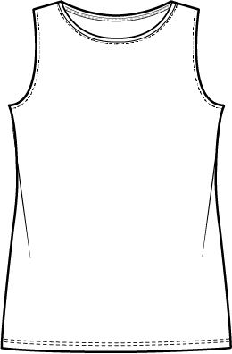 Habitat Cozy Rib Layering Tank - 16417 - WHITE (NOT WILLOW)