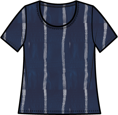 Habitat Stripe-Tacular Knit Short Sleeve Tee - 10413 - NAVY (NOT AGAVE)
