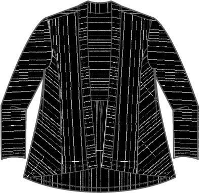 Habitat Core Travel Stripe Cardigan - 56620 - BLACK
