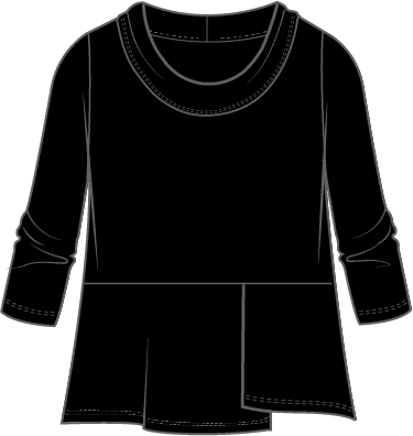 Habitat Core Travel Wrap Top - 55926 - BLACK